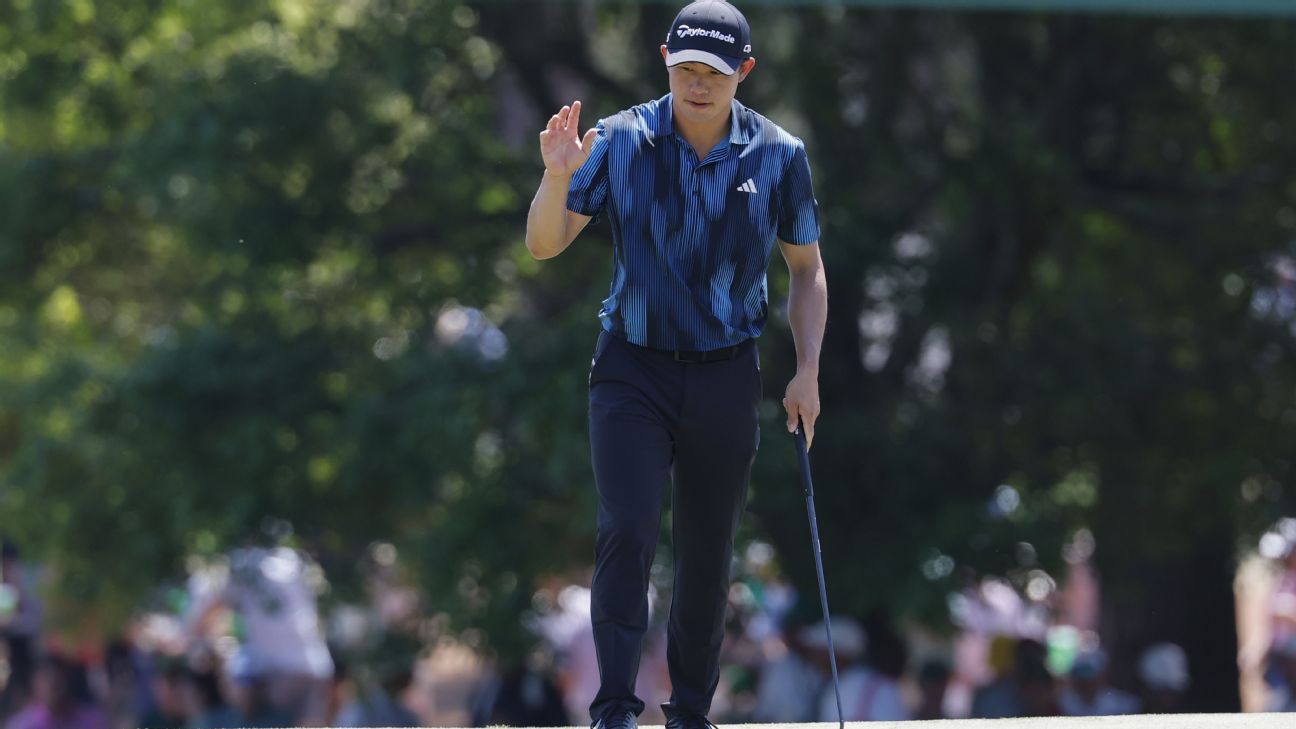 Collin Morikawa limps to a tie for seventh at the Masters 1