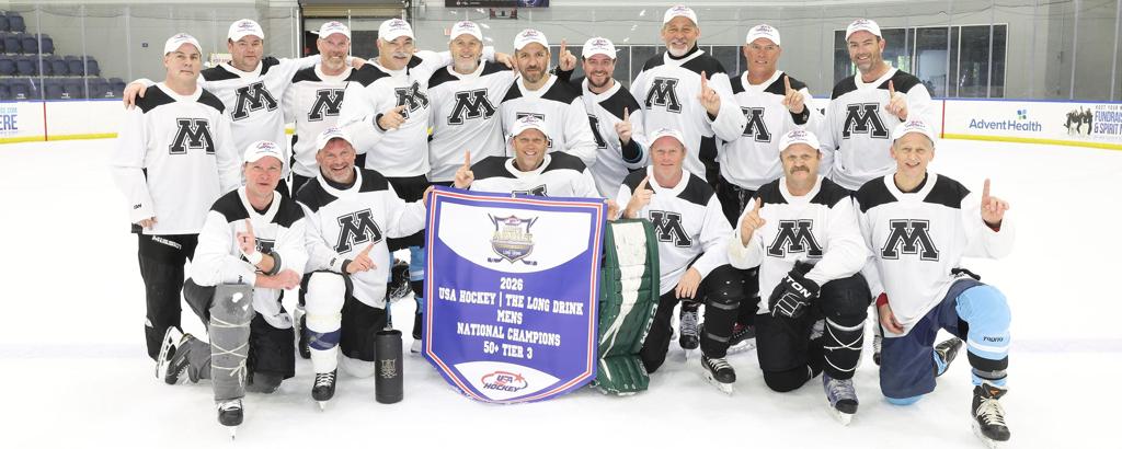 Teams and Athletes Came from Distant Locations to Participate in the USA Hockey-Long Drink Adult Men’s National Championships 1