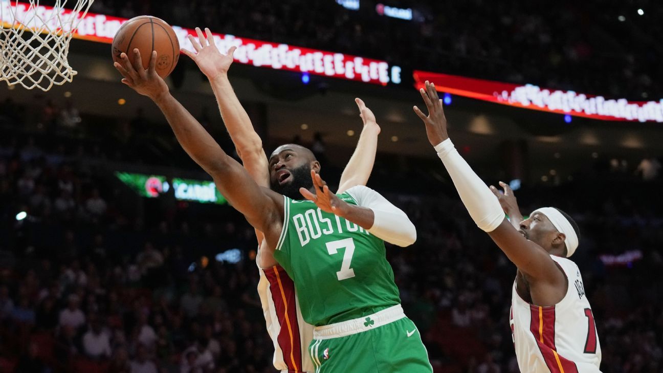 Celtics excel offensively against Heat in standout performance 1