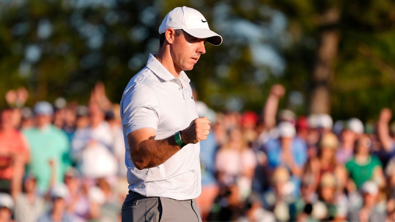 Rory McIlroy leads by 6 shots to set 36-hole record at Masters Rory McIlroy holds a 6-shot advantage, establishing a 36-hole record at the Masters. 1
