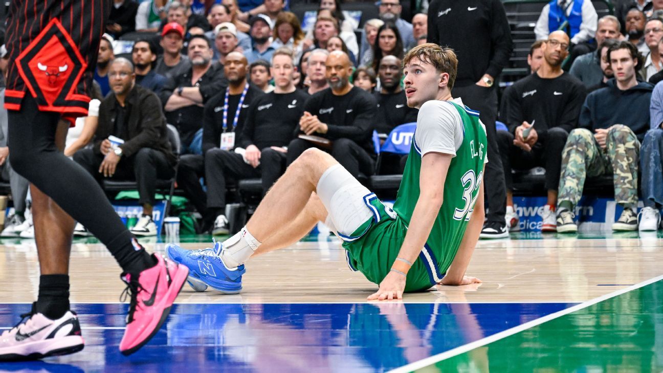 Cooper Flagg's campaign concludes due to ankle sprain in Mavericks' final game. 1