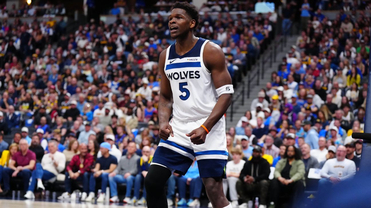 Timberwolves come back to defeat Nuggets in Game 2, leveling the series. 1