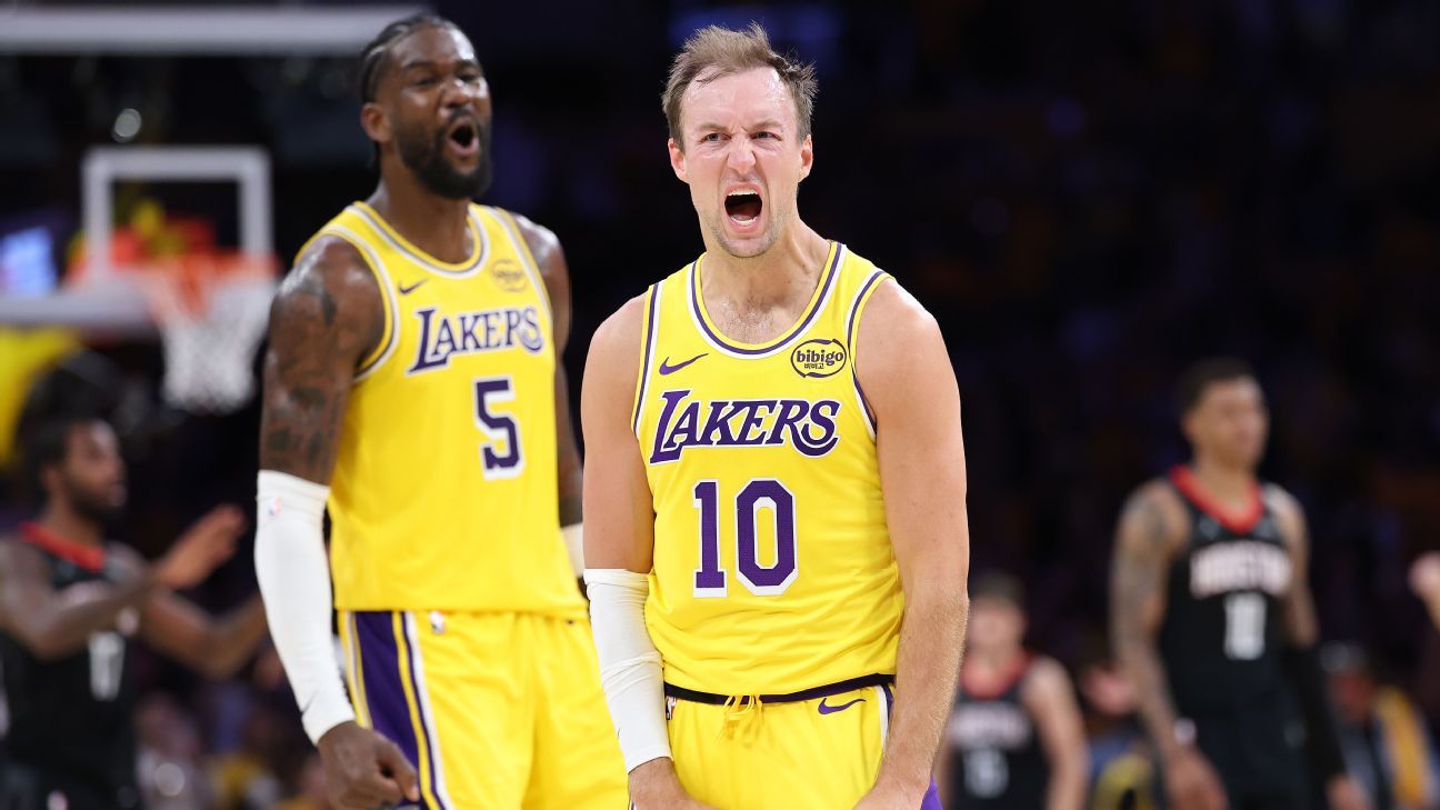 Luke Kennard and LeBron James lead team to victory over Rockets in season opener. 1