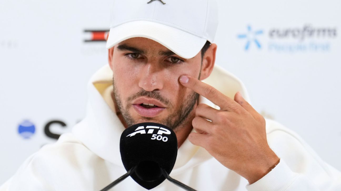 Carlos Alcaraz awaits results of wrist examinations ahead of the French Open. 1