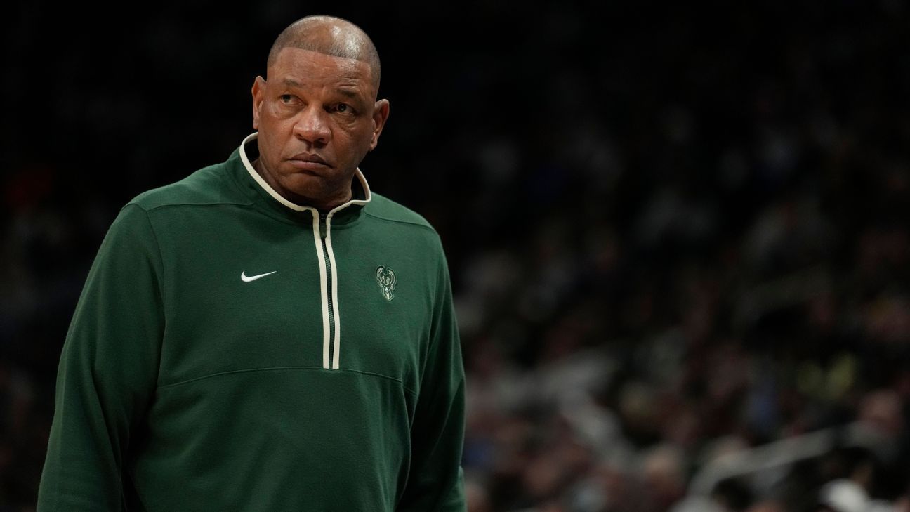 Doc Rivers departs after three seasons as head coach of the Bucks. 1