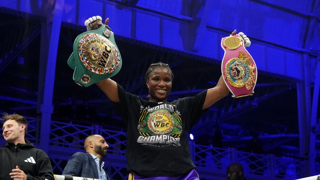 Caroline Dubois beats Terri Harper to unify world lightweight titles Caroline Dubois defeats Terri Harper to consolidate world lightweight championships. 1