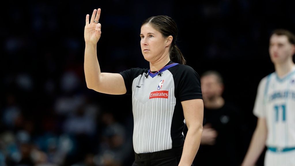 Natalie Sago becomes the third female official selected to officiate in the NBA playoffs. 1