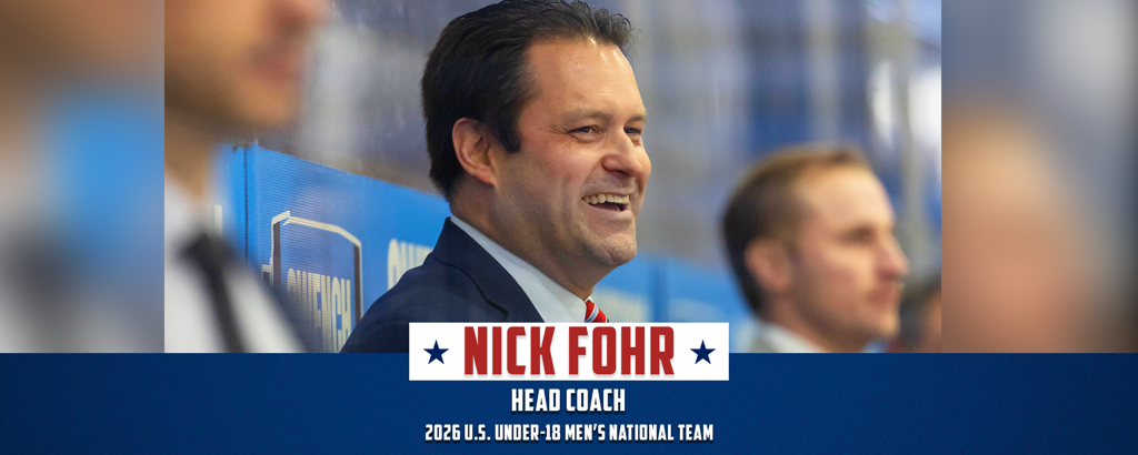Nick Fohr Appointed Head Coach of the 2026 U.S. Under-18 Men's National Team 1