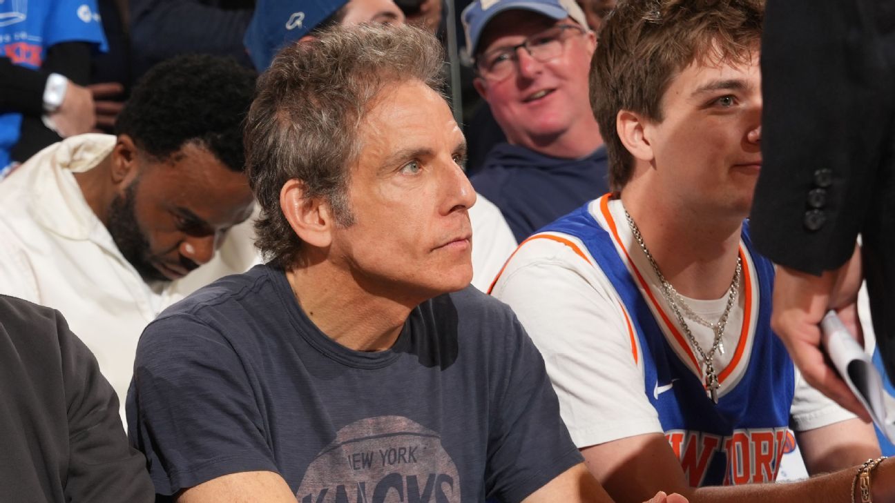 Ben Stiller, Travis Scott, and others spotted at NBA playoff games 1