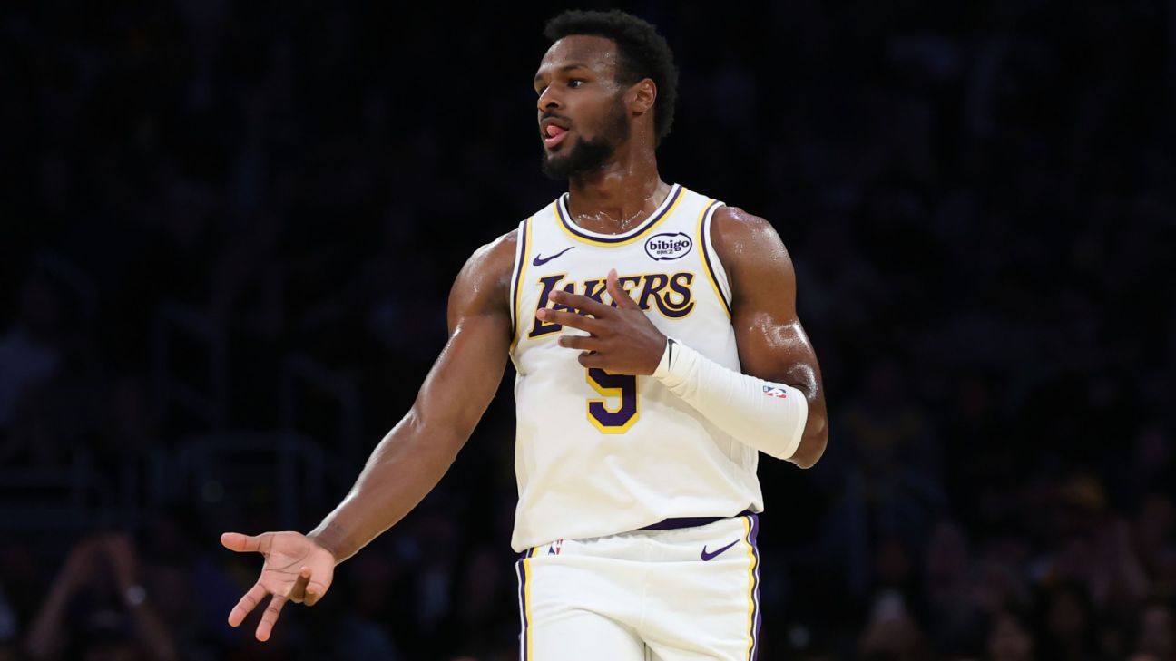 Nike's trademark filing for Bronny James' 'B9'logo denied Nike's application for trademark registration of Bronny James' 'B9' logo rejected 1