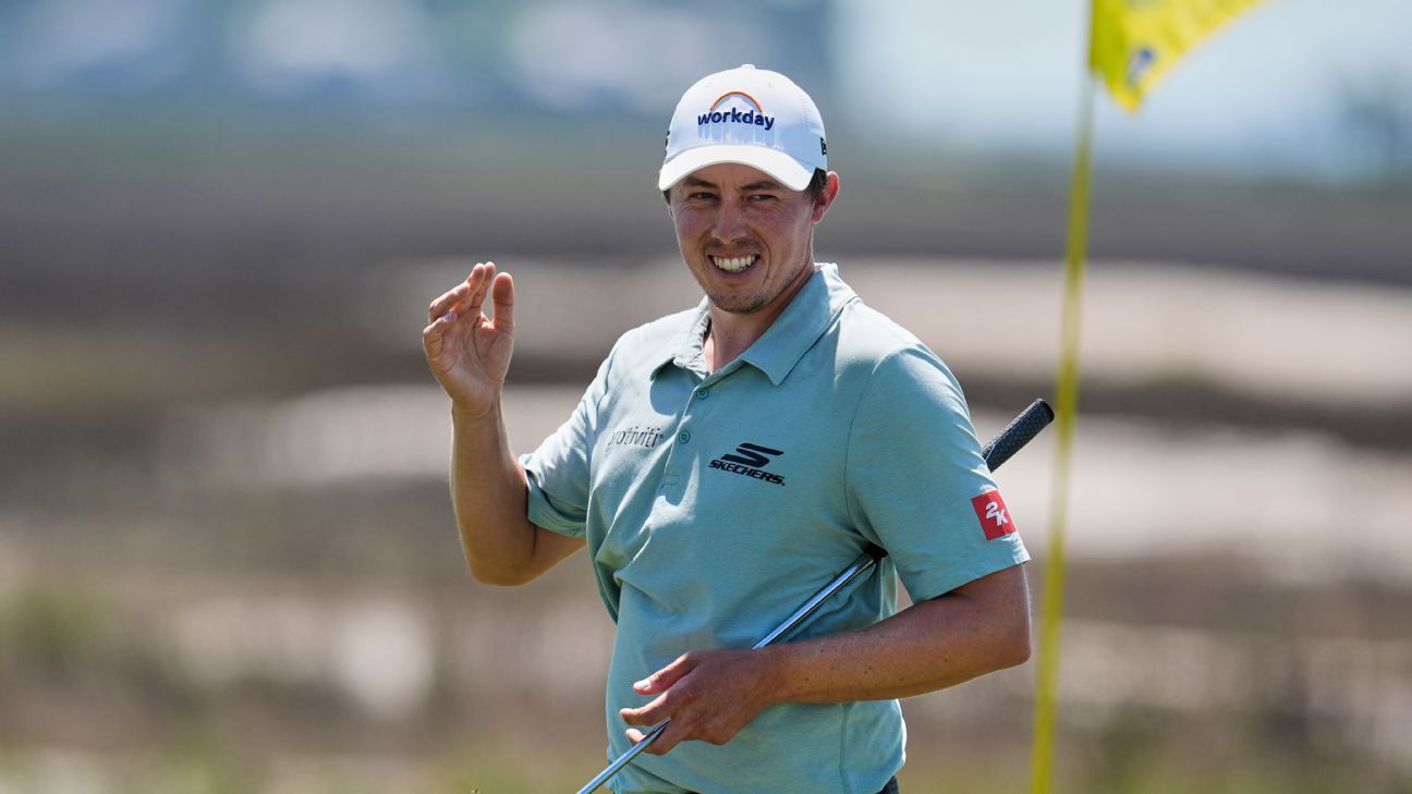 Fitzpatrick capitalizes on 'fortunate' shot to card 63, leading by 1 stroke at RBC Heritage 1