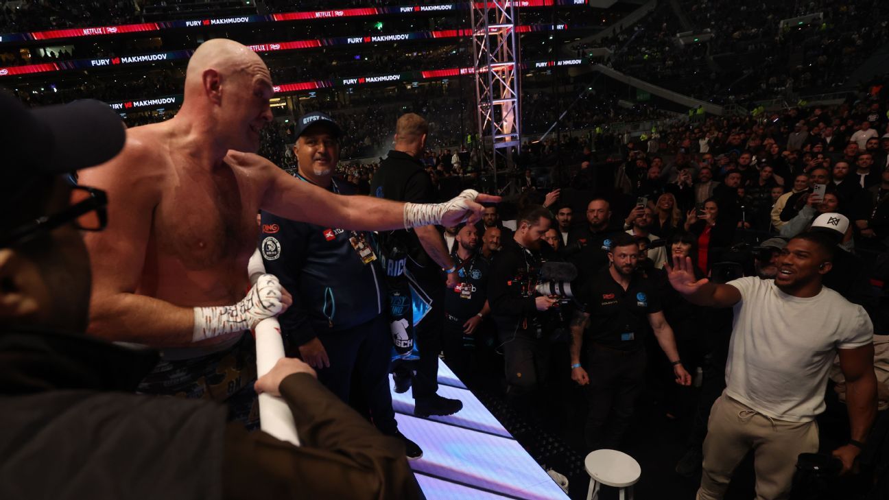 Eddie Hearn confirms Anthony Joshua plans to fight Tyson Fury in November Eddie Hearn announces Anthony Joshua's intention to face Tyson Fury in November. 1