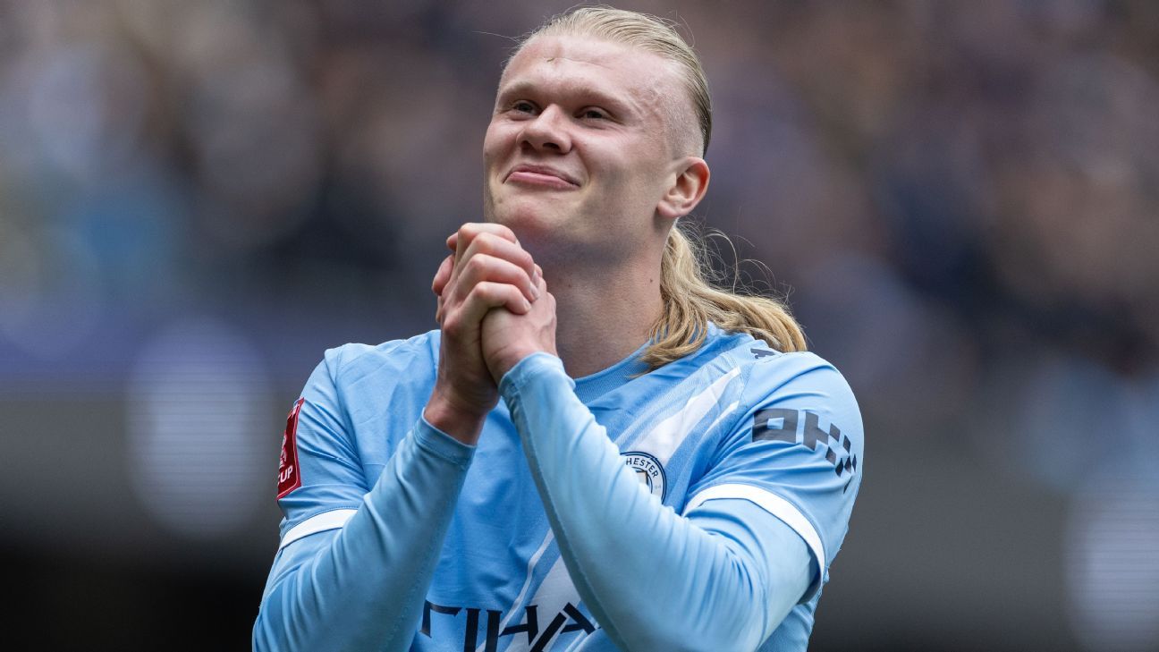 Haaland hits long-awaited Man City hat trick as pressure piles on Slot Haaland achieves first hat trick for Man City as pressure mounts on Slot 1