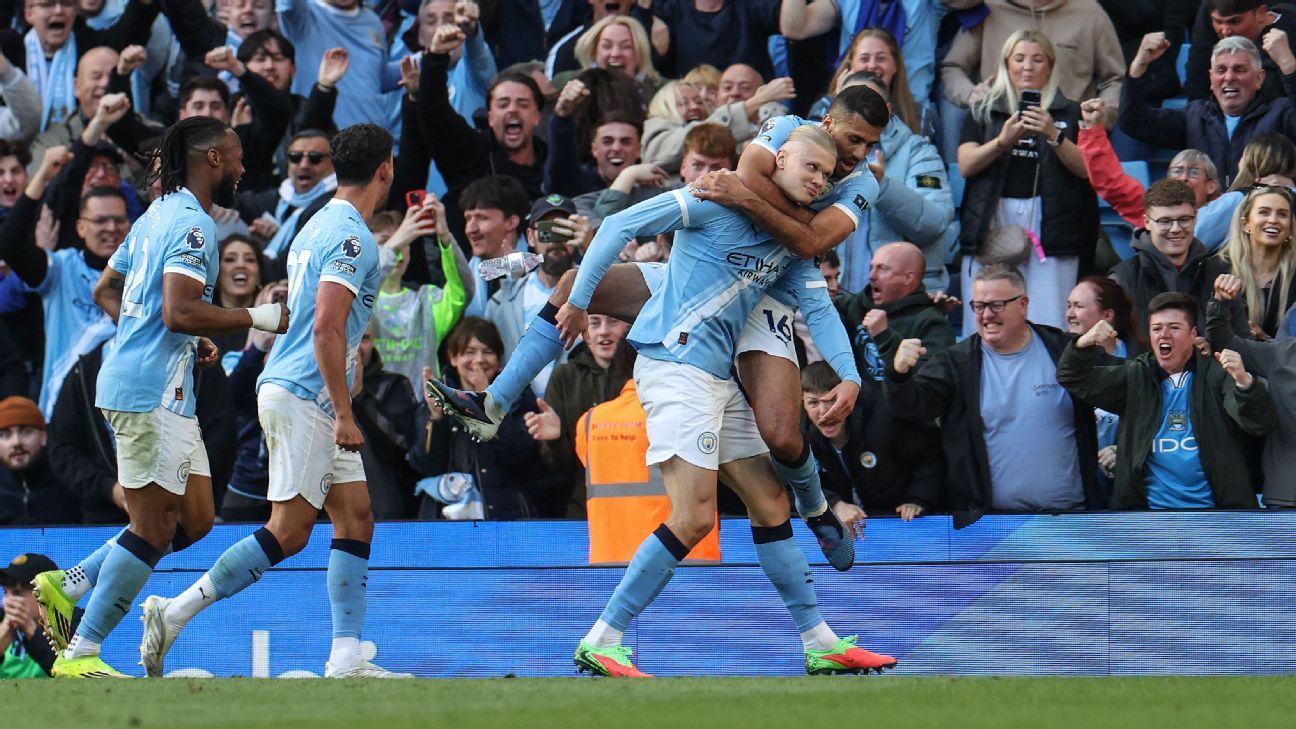 Man City's win over Arsenal gives them control of the title race 1