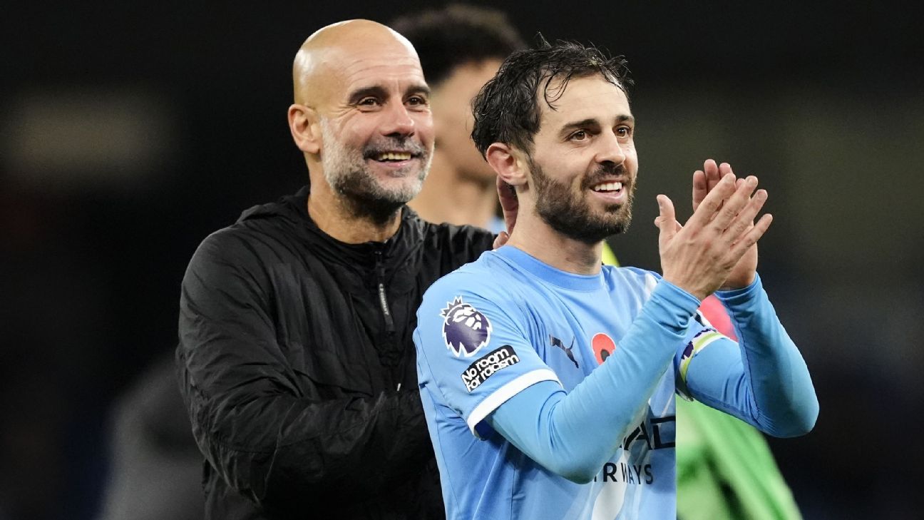 Pep Guardiola: 'A part of me is departing as well' with Bernardo Silva's exit from Man City at season's conclusion. 1