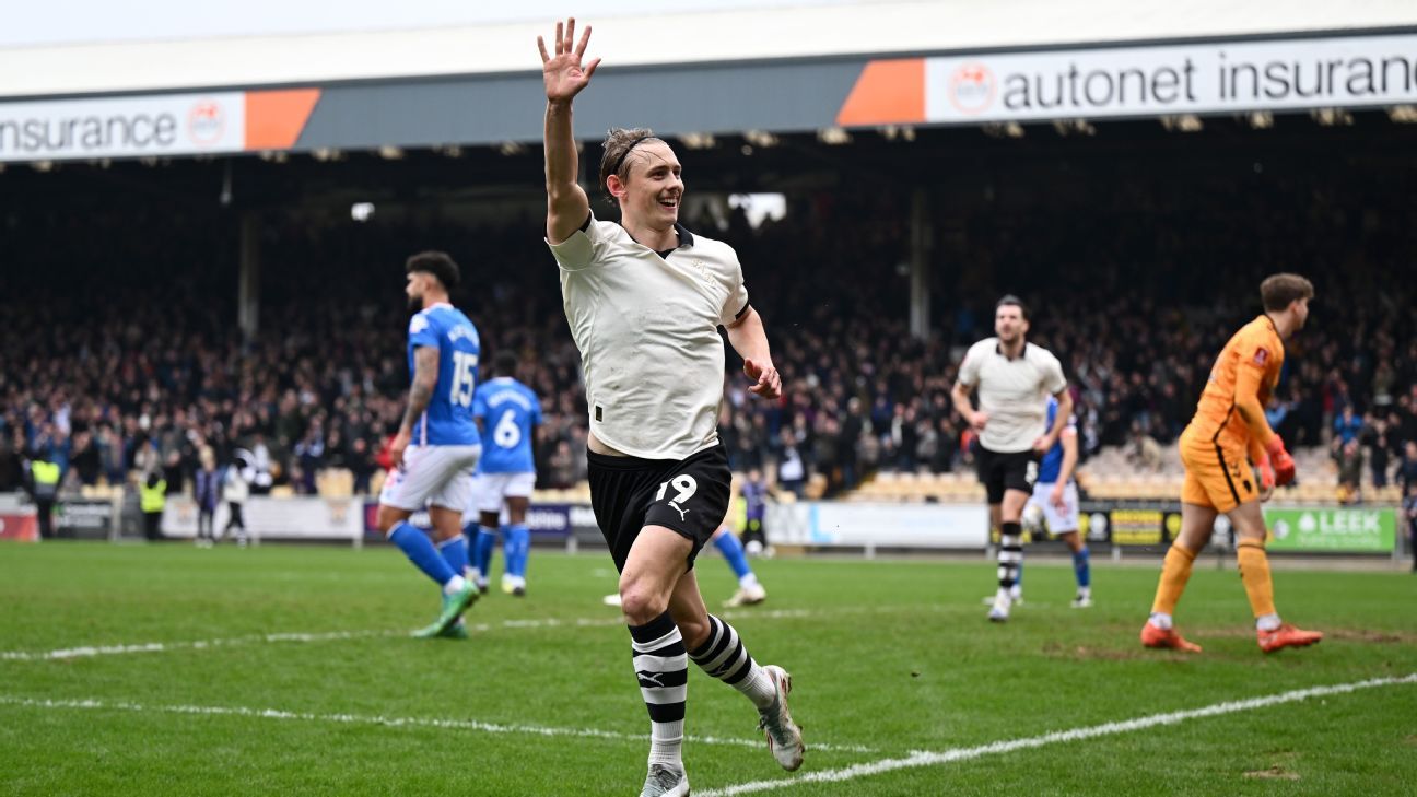 Port Vale FA Cup standout Ben Waine states that 'the pressure is entirely on Chelsea' 1