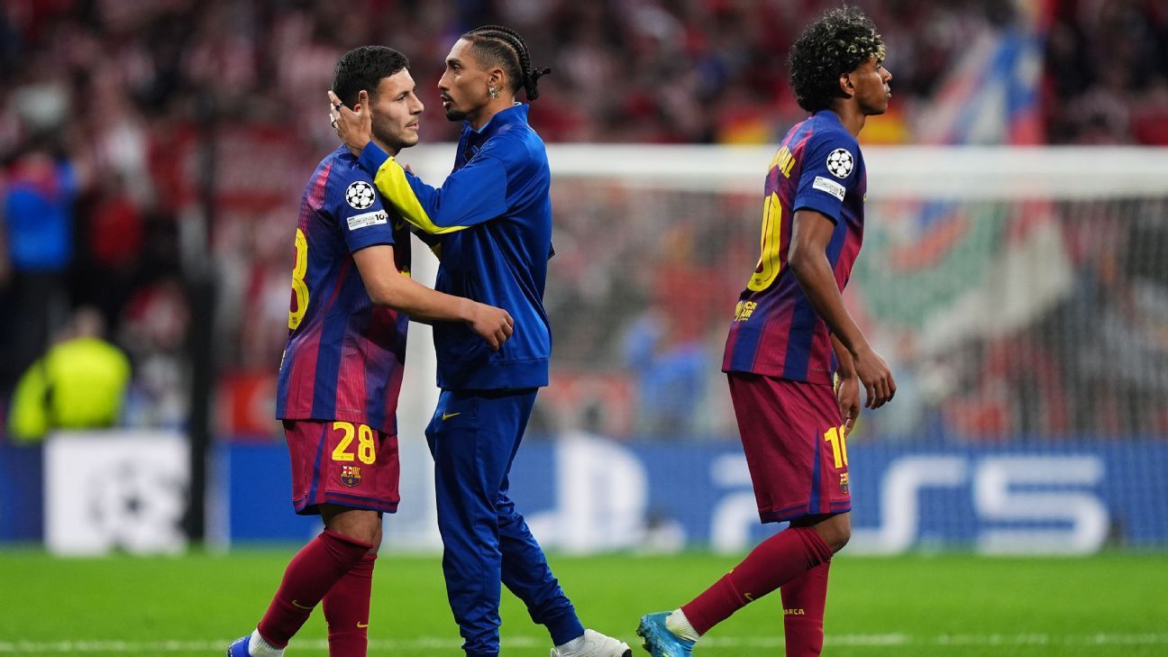 Raphinha blasts refereeing as Barcelona crash out of UCL Raphinha criticizes officiating as Barcelona exits UCL. 1