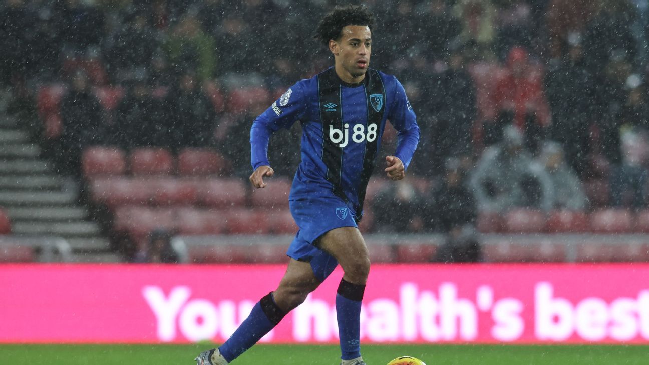 Tyler Adams of USMNT returns from quadriceps injury for Bournemouth-Arsenal match. 1