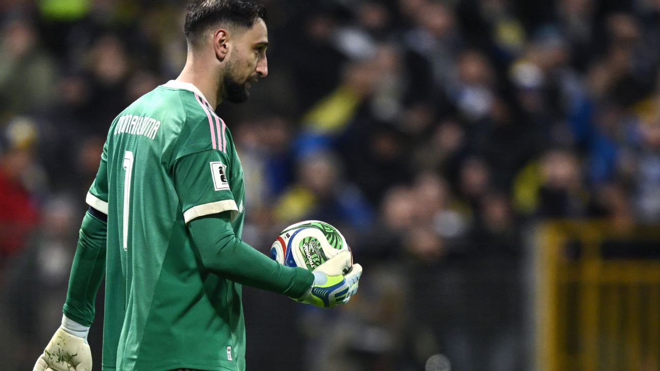 Will Italy's Gianluigi Donnarumma ever play at World Cup? 'I cried because of sadness' Will Gianluigi Donnarumma of Italy have the opportunity to compete in a World Cup? 'I wept out of sorrow' 1