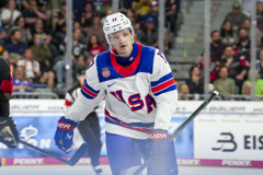 U.S. Defeats Germany, 5-2, In Sole Pre-Tournament Match Before Men's World Championship 18