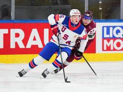 Team USA Loses to Latvia, 4-2, in Men's World Championship Preliminary Match 6