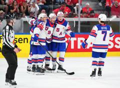 Team USA Loses to Latvia, 4-2, in Men's World Championship Preliminary Match 5
