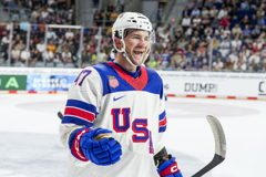 U.S. Defeats Germany, 5-2, In Sole Pre-Tournament Match Before Men's World Championship 9