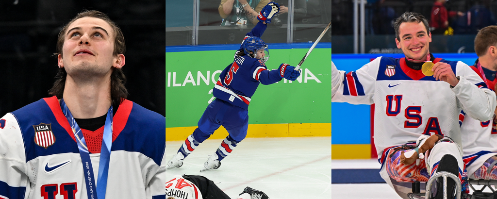 U.S. Men's, Women's, and Sled Teams Receive Bob Johnson Award for Historic Golden Sweep 1