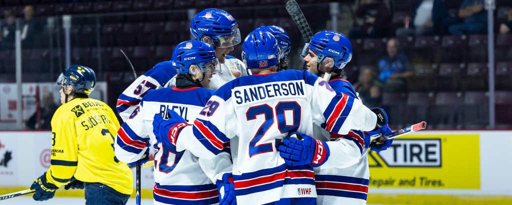 USA Blue Triumphs Over Sweden, USA White Loses to Finland in Opening Matches of World Junior Summer Showcase 1