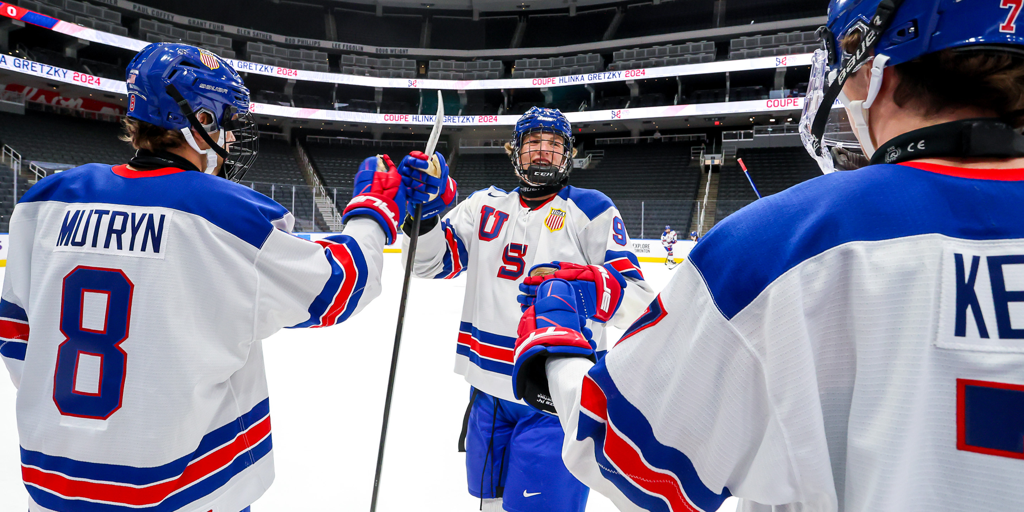 Team USA Defeats Finland, 4-1, in Hlinka Gretzky Cup Match 8