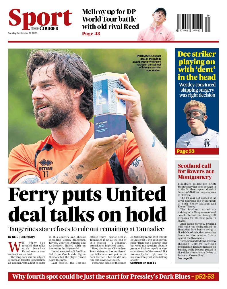 Ferry puts Dundee United contract talks on hold - gossip 4