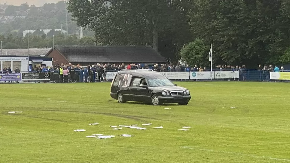 Five charged over football pitch hearse disorder 2