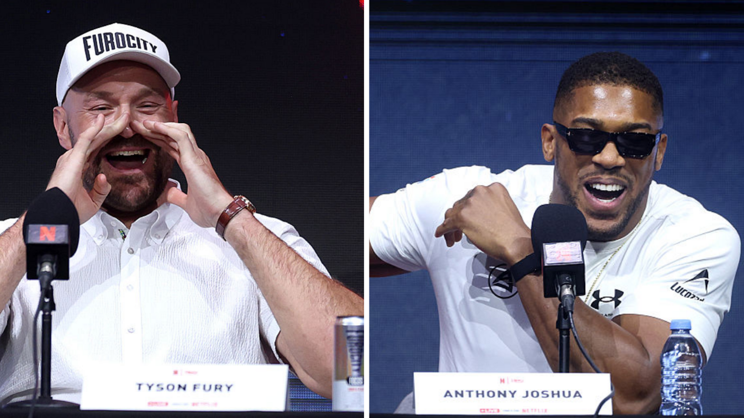Fury and Joshua share laughs and respect at London press conference 7